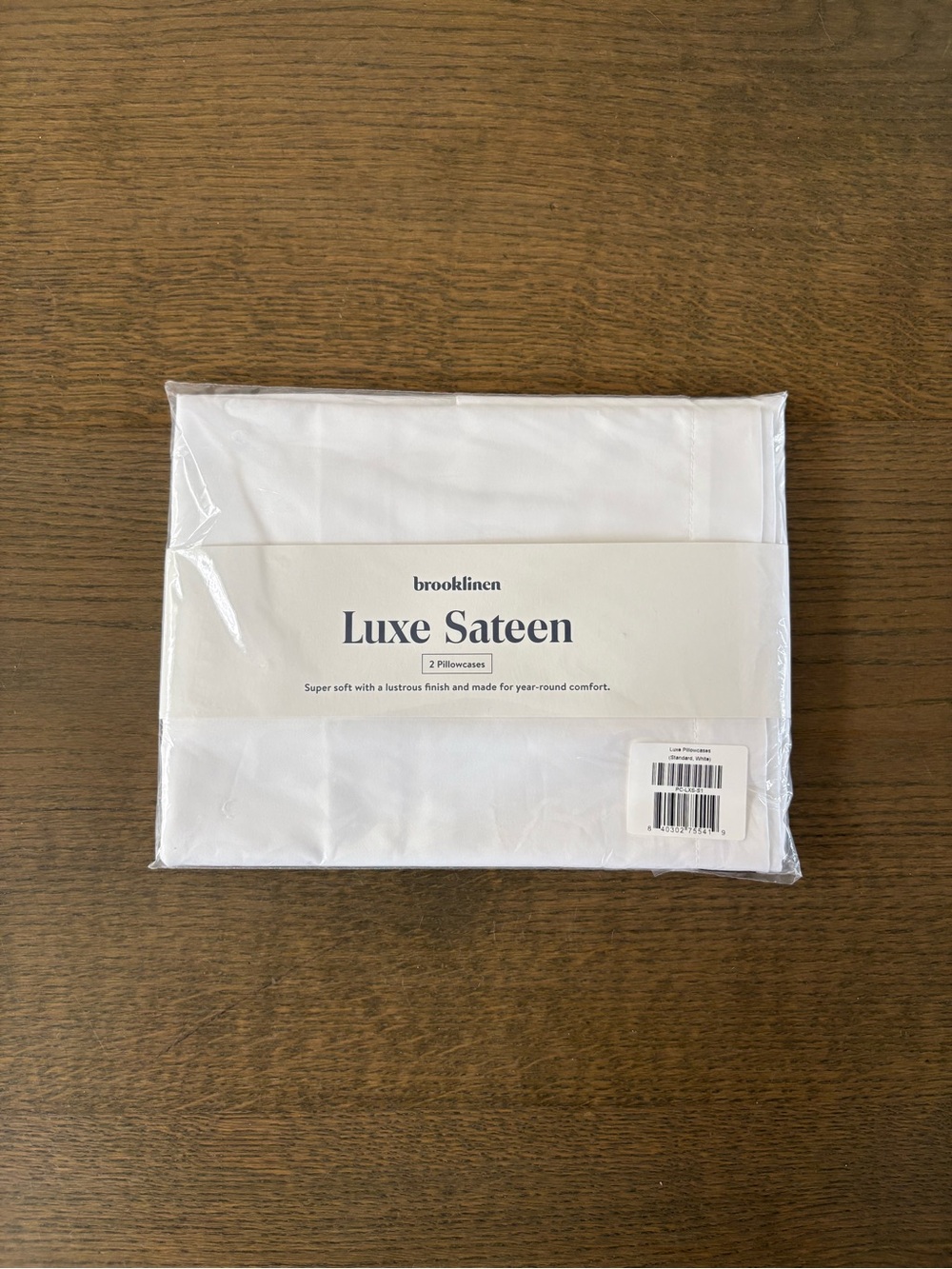 Brooklinen Classic Percale Pillowcase Set Standard Solid White